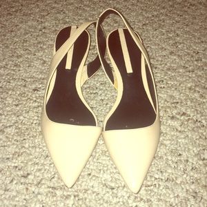 Zara Nude One inch heels